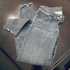 The Limited skinny jeans with calf zippers
